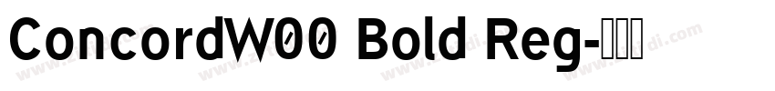 ConcordW00 Bold Reg字体转换